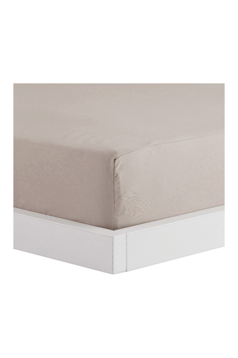 Drap-housse Micros Beige - 120x200x25cm