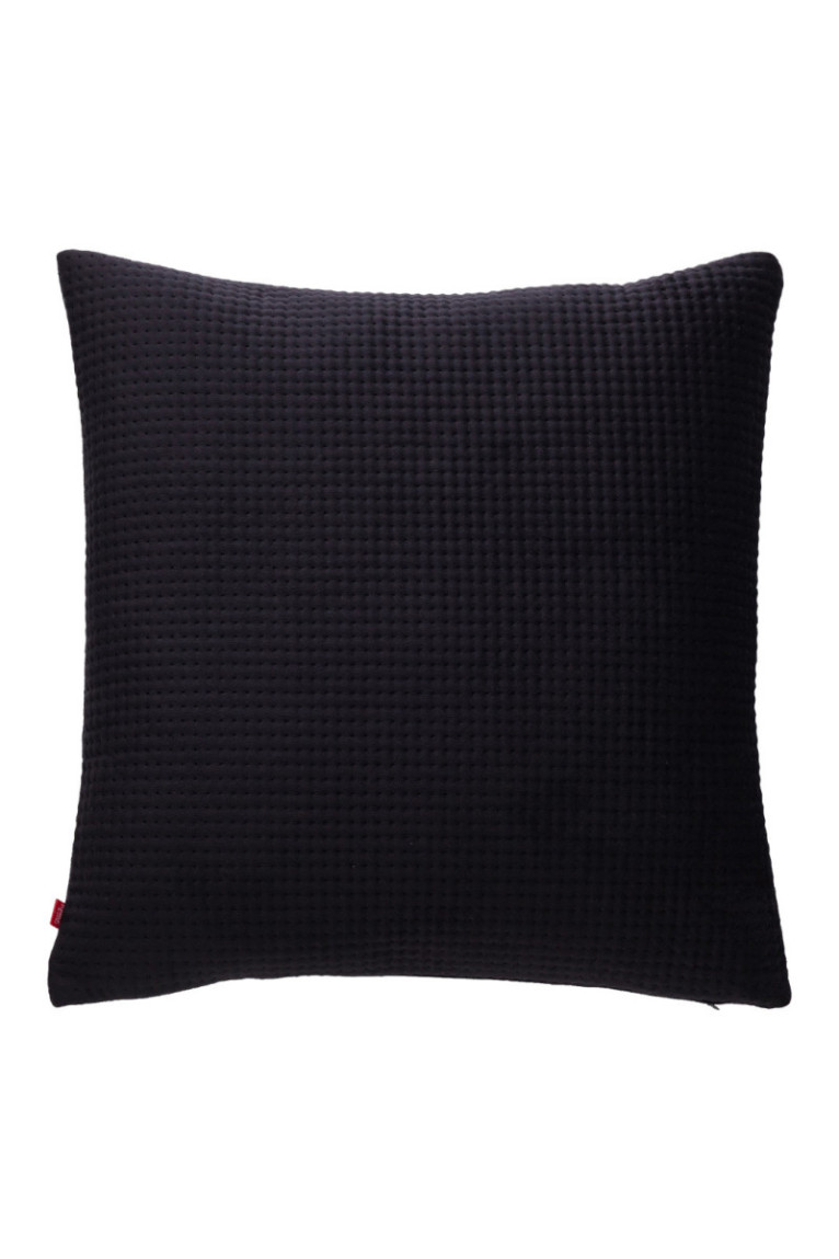 Housse de coussin unie Pontoso Noir - 45x45cm
