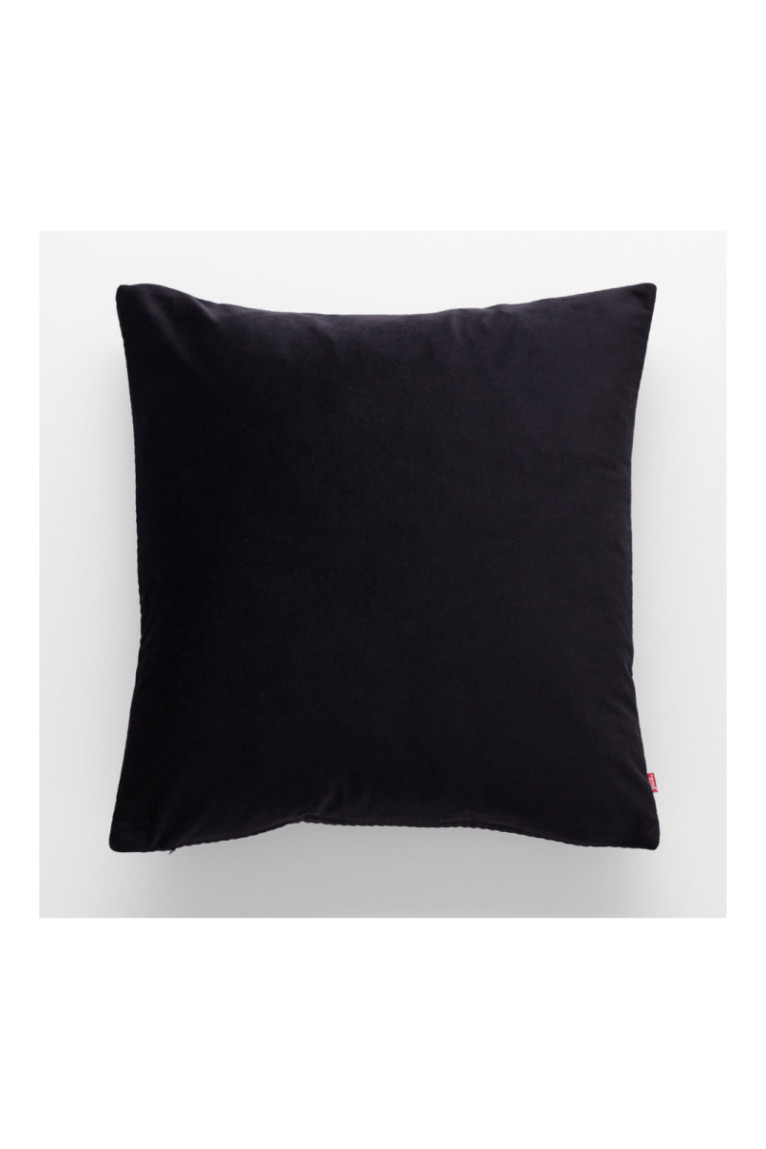 Housse de coussin unie Pontoso Noir - 45x45cm