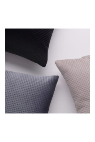 Housse de coussin unie Pontoso Noir - 45x45cm