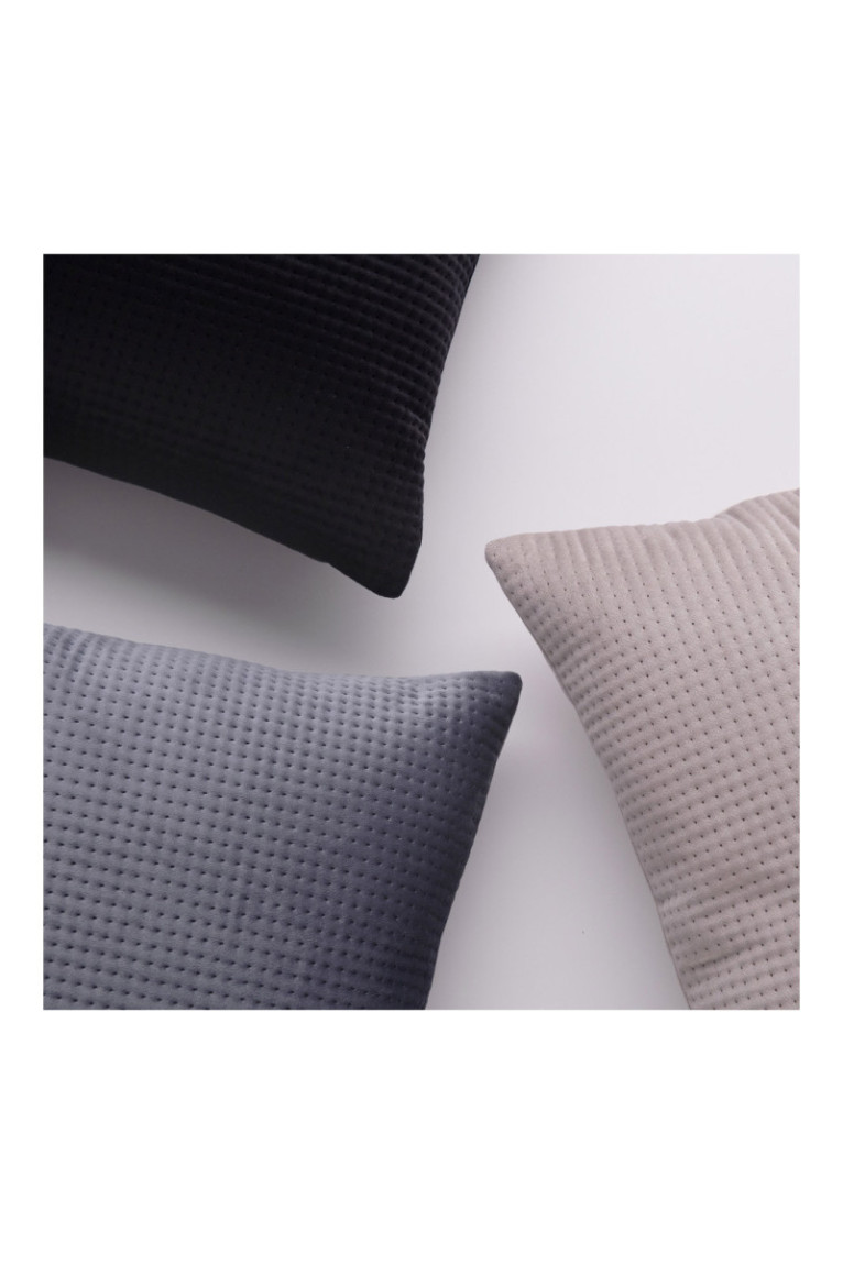 Housse de coussin unie Pontoso Noir - 45x45cm