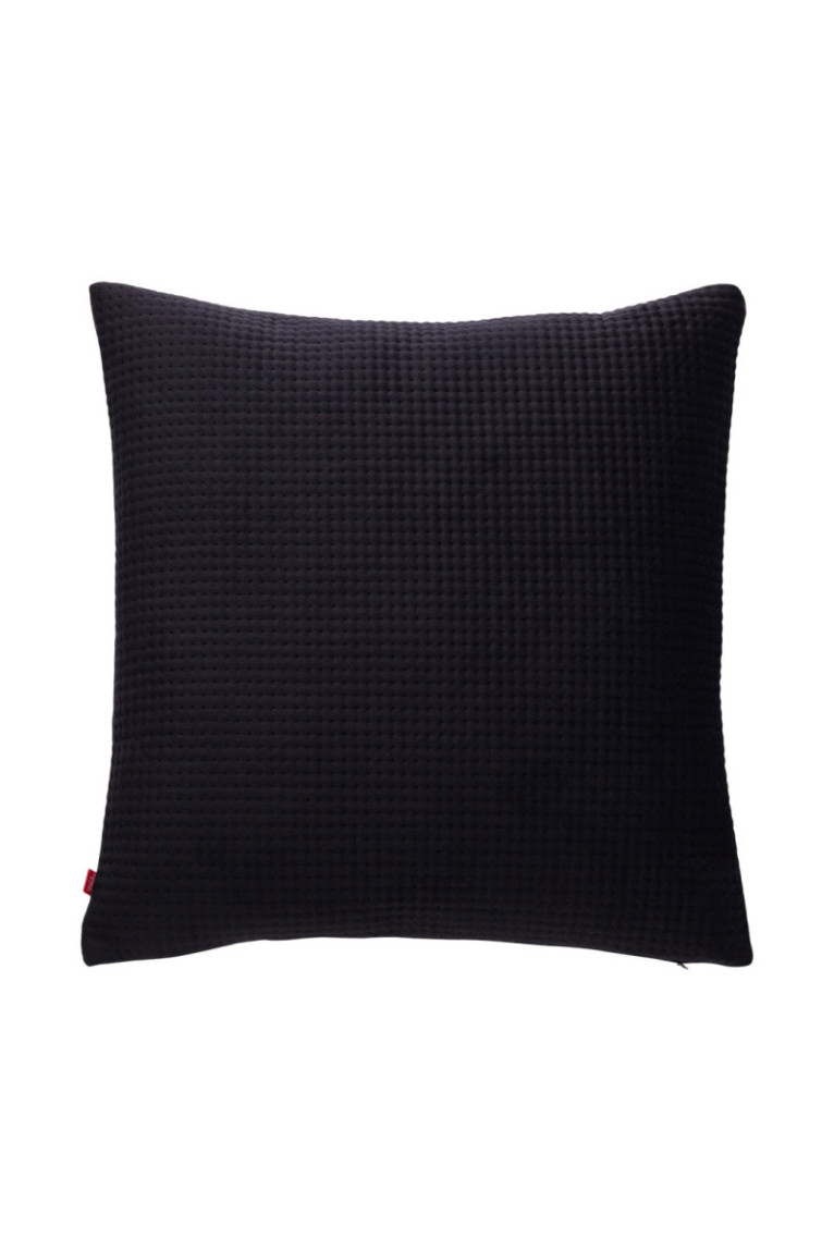 Housse de coussin unie Pontoso Noir - 45x45cm