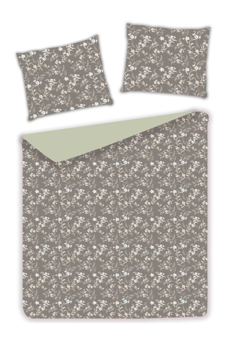 Linge de lit Tomo Taupe - 200x220cm