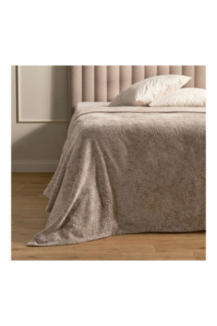 Dessus de lit Fretete Taupe - 200x275cm
