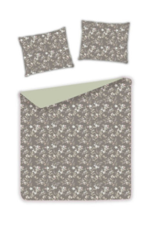Parure de lit Tomo Taupe - 160x200cm