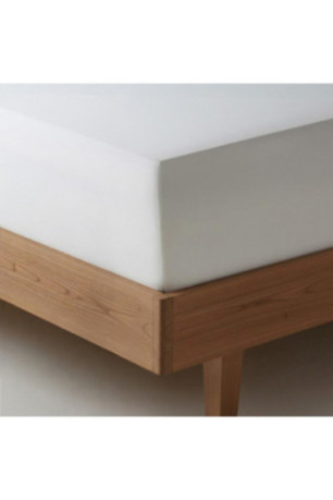 Drap-housse Macros Blanc - 160x200x35cm