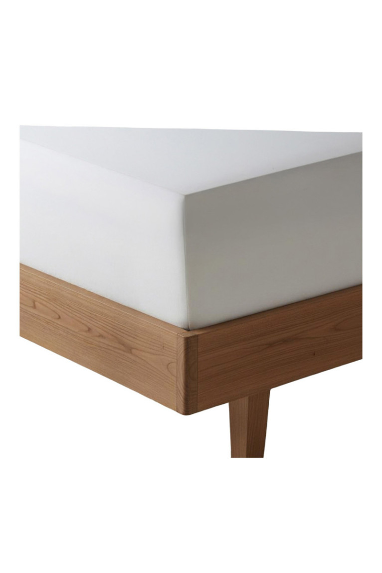 Drap-housse Macros Blanc - 160x200x35cm