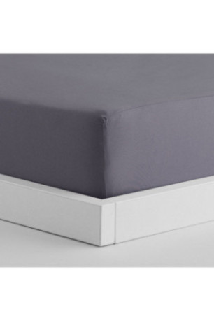 Drap-housse Micros Gris - 200x220x25cm