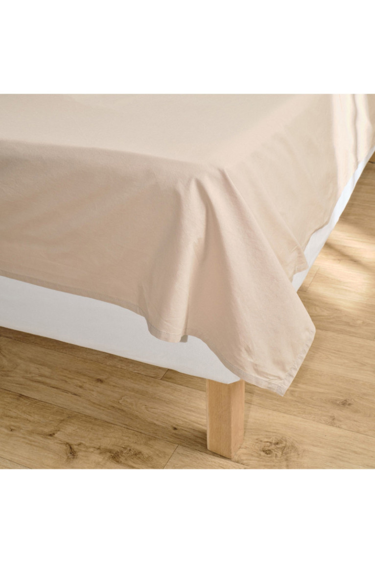 Drap plat Flattico Beige - 220x240cm