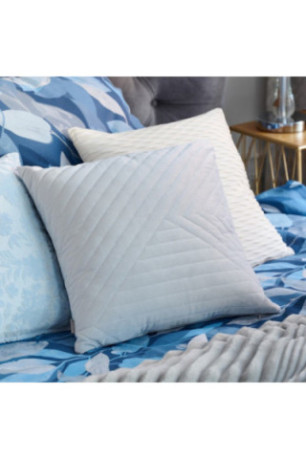 Housse de coussin unie Minister Bleu - 45x45cm
