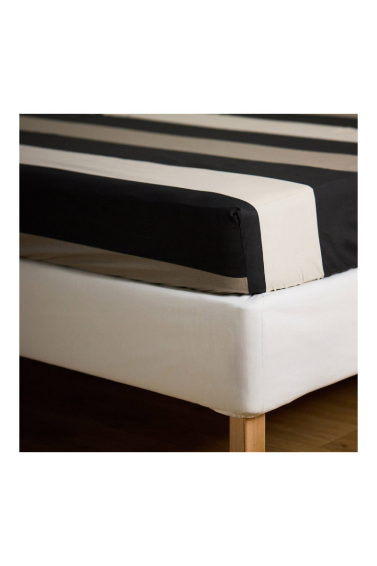 Drap-housse Mirni Beige - 160x200x25cm