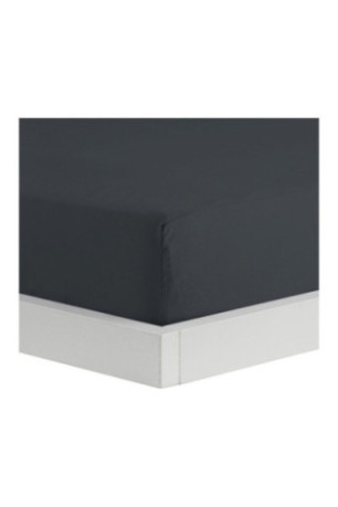 Drap-housse Micros Gris foncé - 140x200x25cm