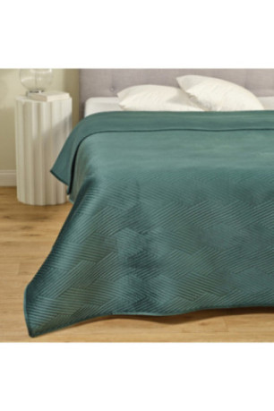 Dessus de lit Trialett Vert Foncé - 200x220cm