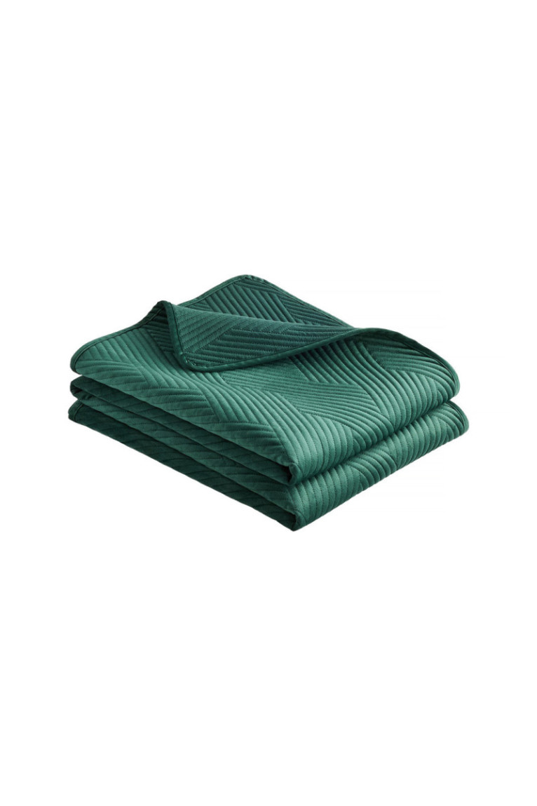 Dessus de lit Trialett Vert Foncé - 200x220cm
