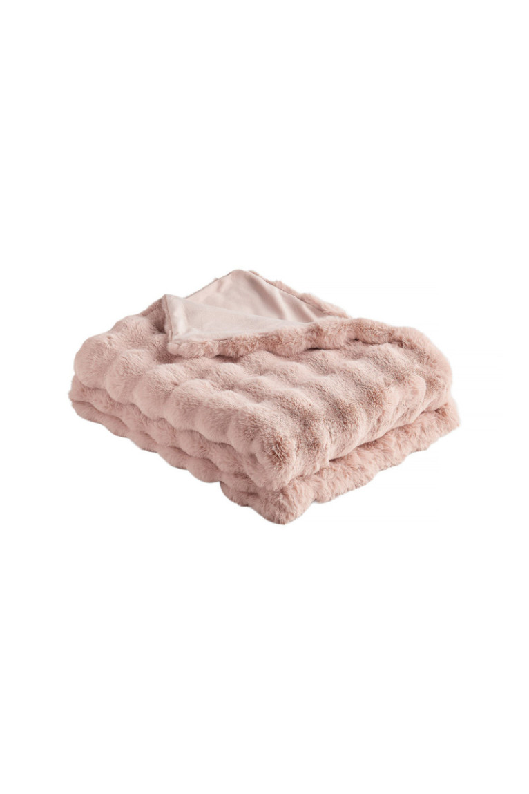 Couvre-lit Bares Solid Rose clair - 180x200cm