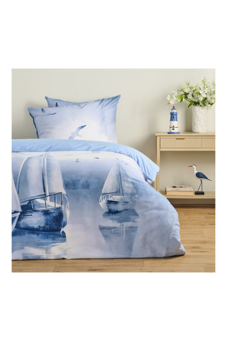 Parure de lit Boatsi Bleu - 200x220cm