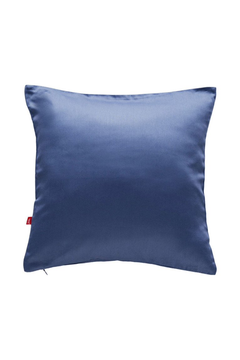 Taie d'oreiller Satinette Solid Bleu - 40x40cm