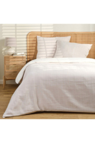 Linge de lit Jacquard Sirana Beige - 200x220cm