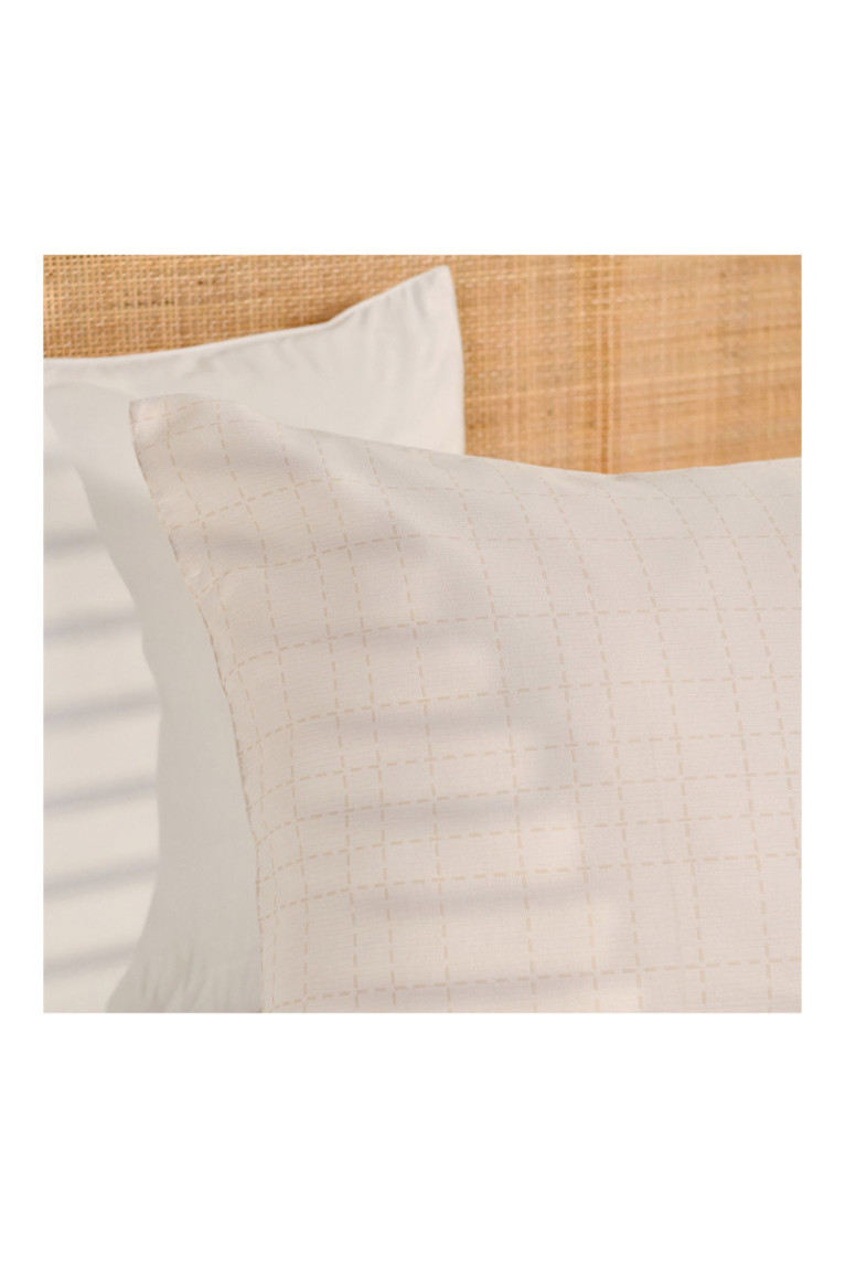 Linge de lit Jacquard Sirana Beige - 200x220cm
