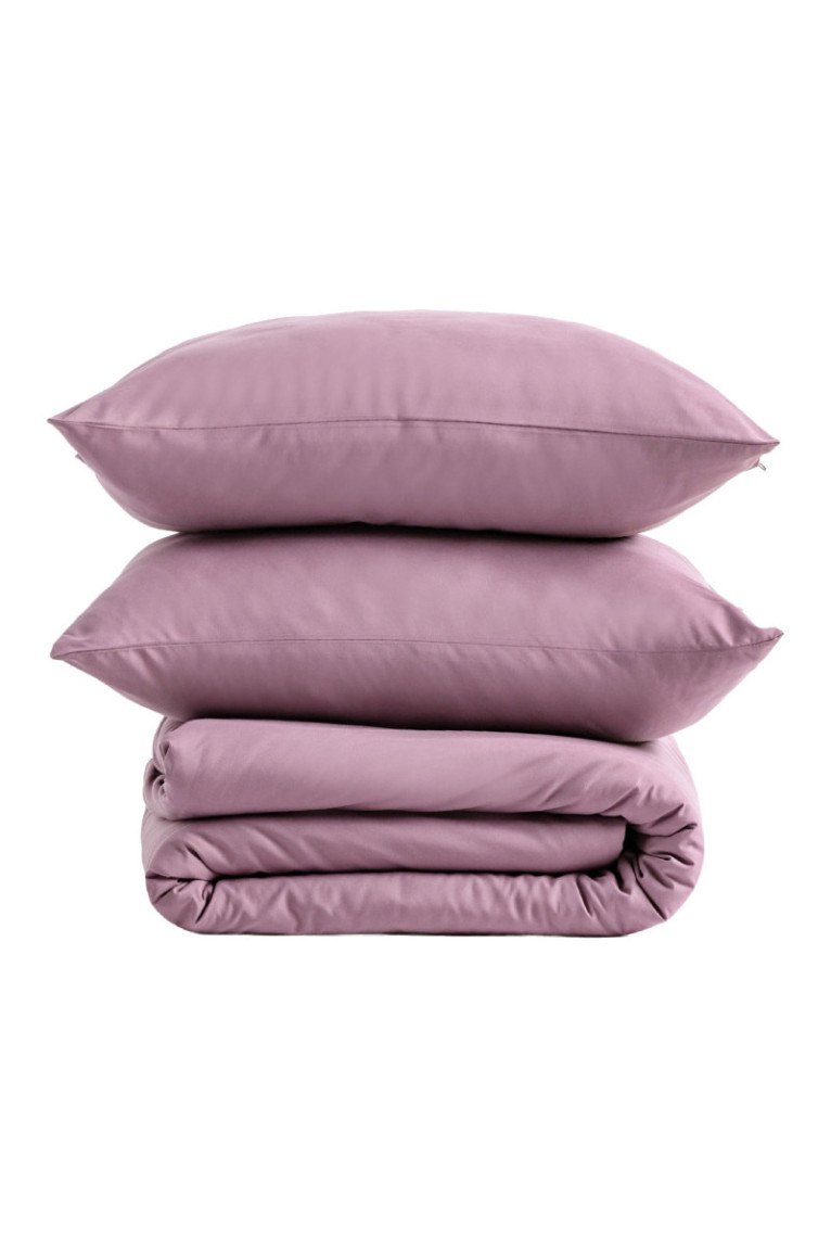 Parure de lit Micros Solid Rose - 140x200cm