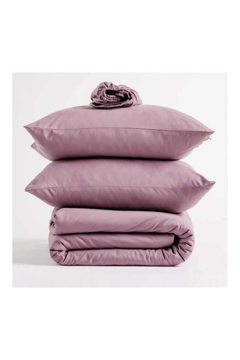 Parure de lit Micros Solid Rose - 140x200cm