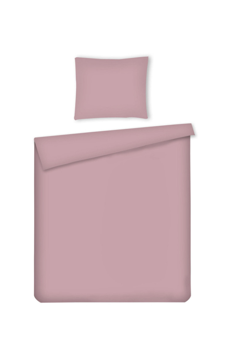 Parure de lit Micros Solid Rose - 140x200cm