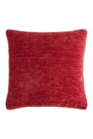 Housse de coussin unie Erwio Rouge - 45x45cm