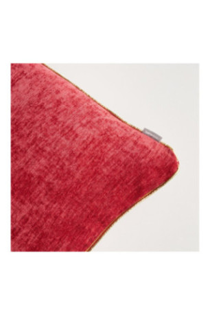 Housse de coussin unie Erwio Rouge - 45x45cm