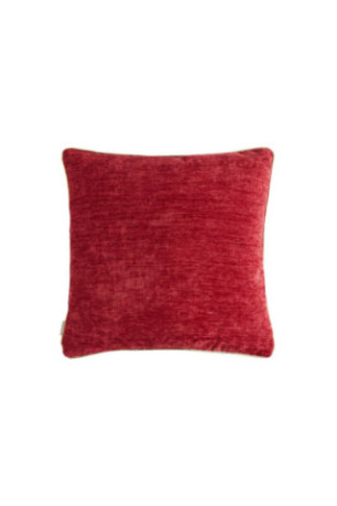 Housse de coussin unie Erwio Rouge - 45x45cm