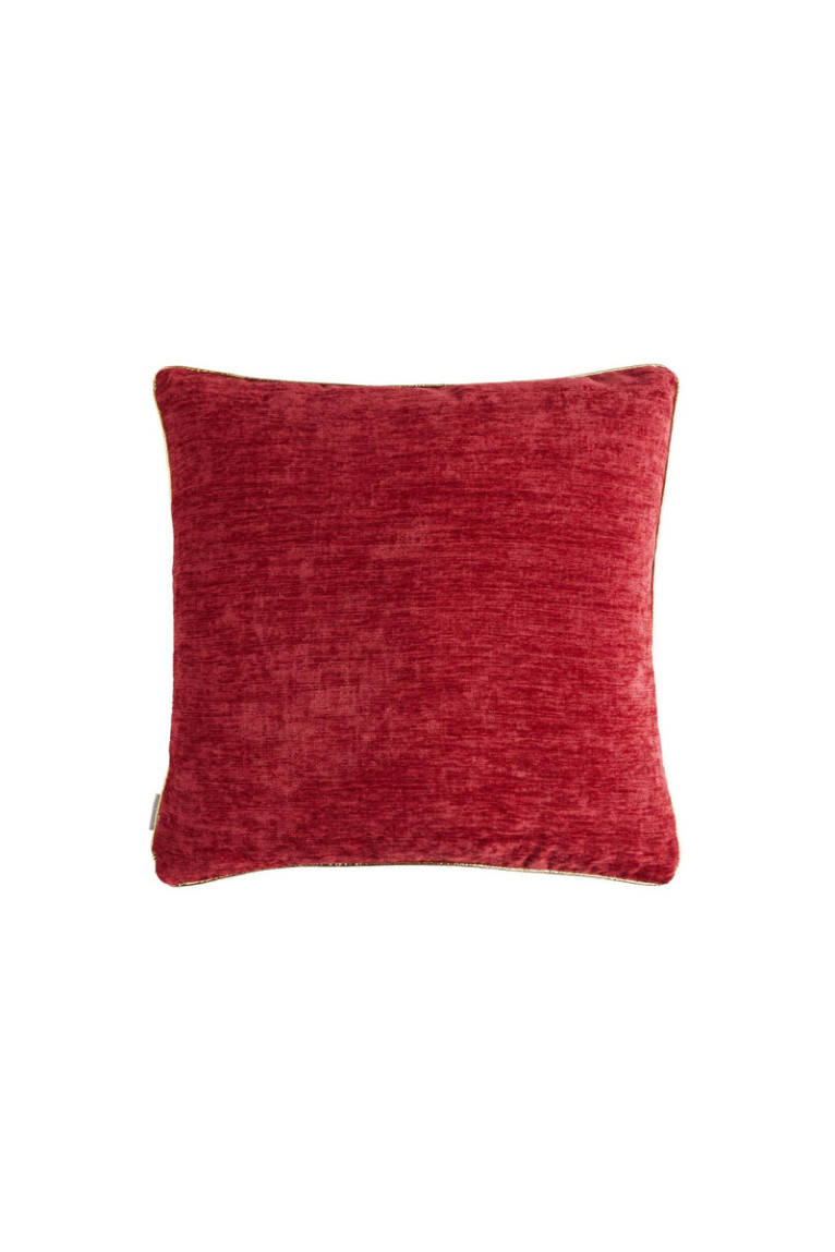 Housse de coussin unie Erwio Rouge - 45x45cm