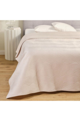 Dessus de lit Trialett Beige - 200x220cm
