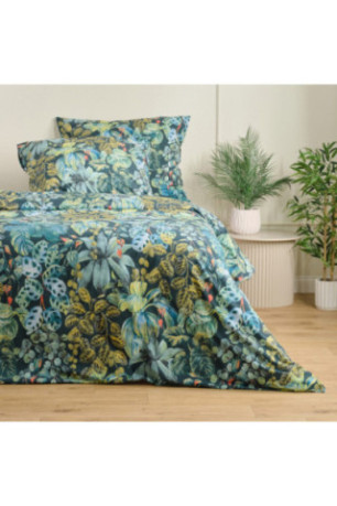 Parure de lit Abramo Vert foncé - 200x220cm