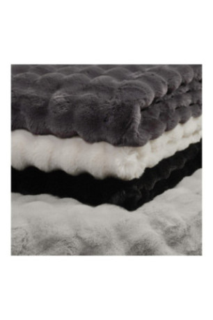 Couvre-lit Bares Solid Gris foncé - 180x200cm
