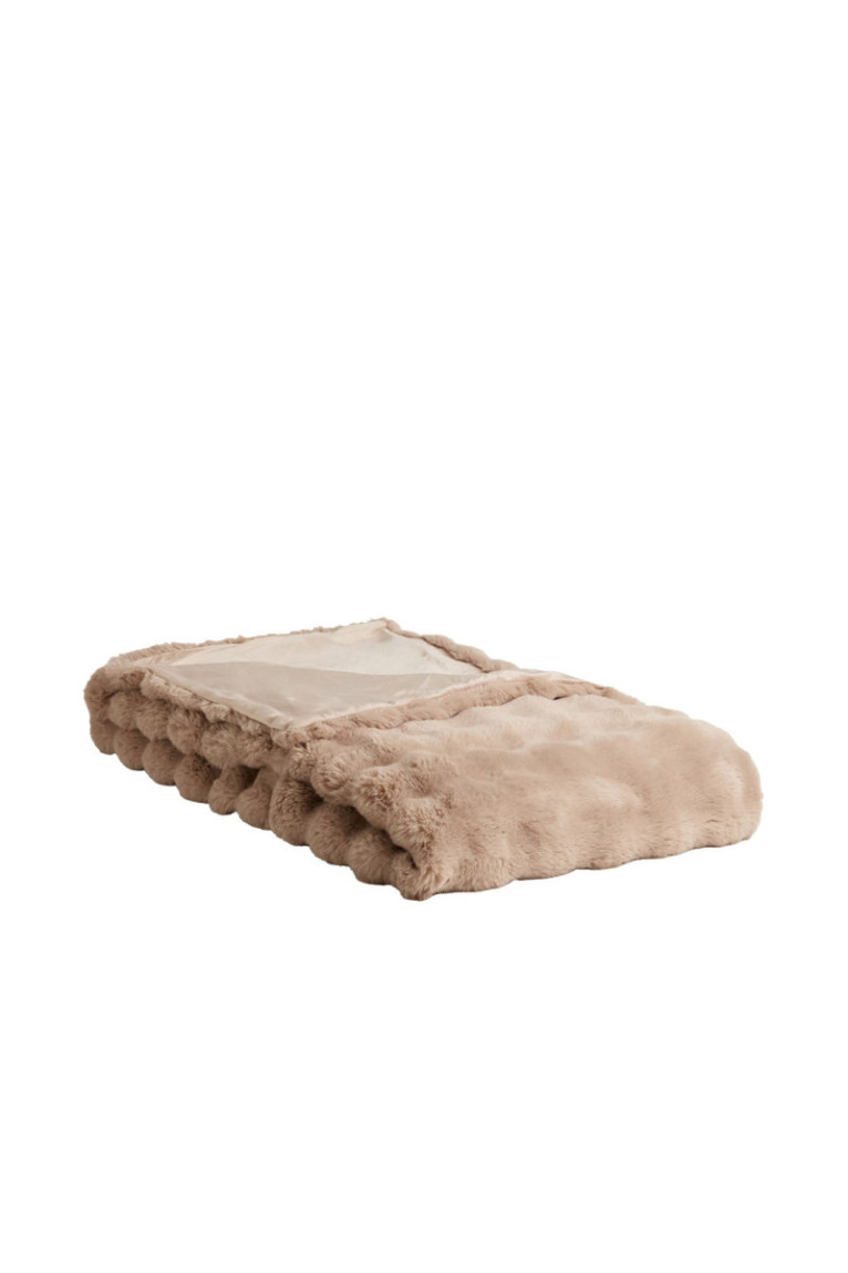 Couvre-lit Bares Solid Marron clair - 180x200cm