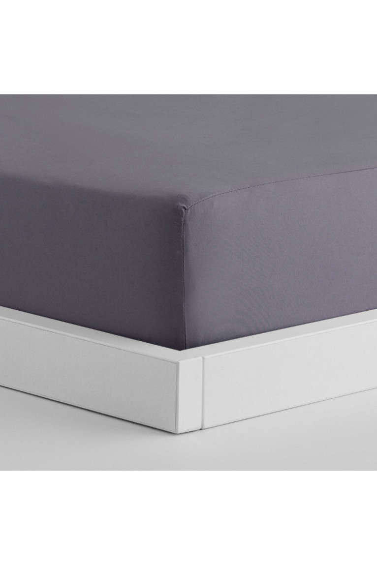 Drap-housse Micros Gris - 90x200x25cm