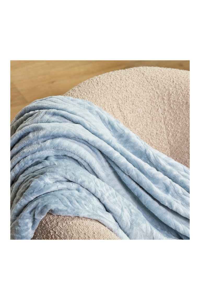 Plaid Esme Bleu clair - 150x200cm