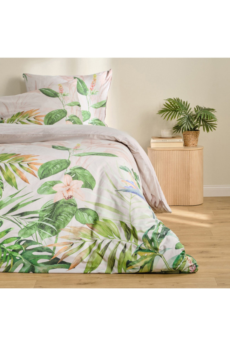 Parure de lit Limana Beige clair - 200x220cm