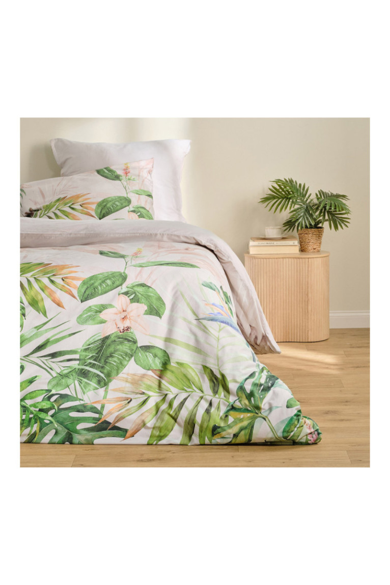 Parure de lit Limana Beige clair - 200x220cm