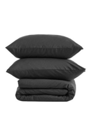Parure de lit Micros Solid Noir - 140x200cm