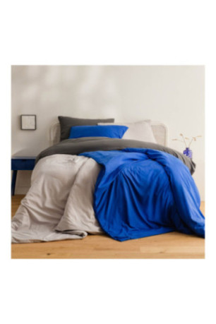 Parure de lit Micros Solid Noir - 140x200cm
