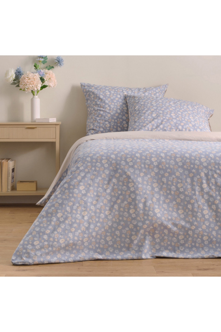 Parure de lit Bloomisi Bleu - 160x200cm