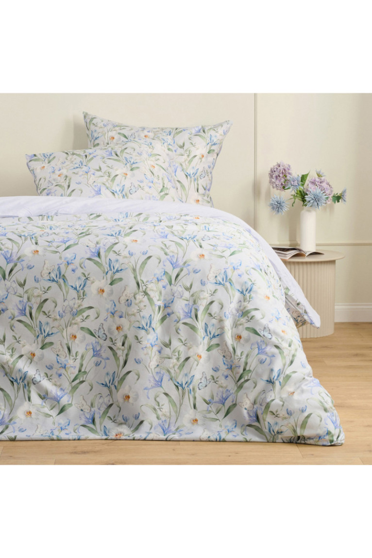 Parure de lit Anneli Bleu clair - 200x220cm