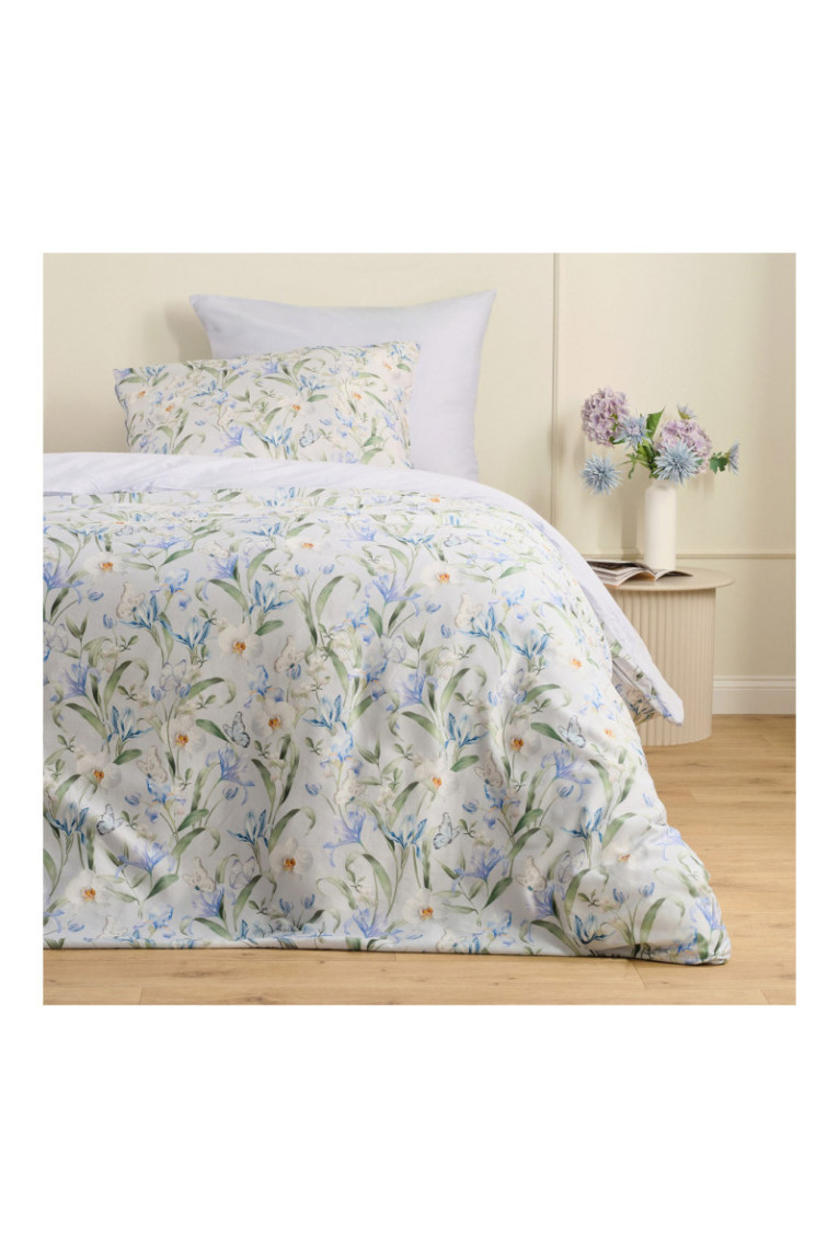 Parure de lit Anneli Bleu clair - 200x220cm