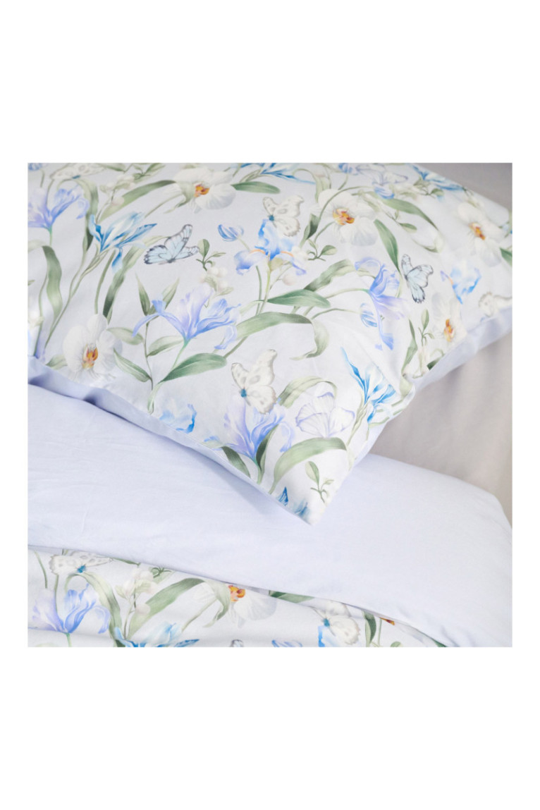 Parure de lit Anneli Bleu clair - 200x220cm