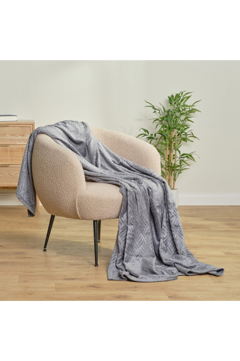 Plaid Esme Gris foncé - 150x200cm