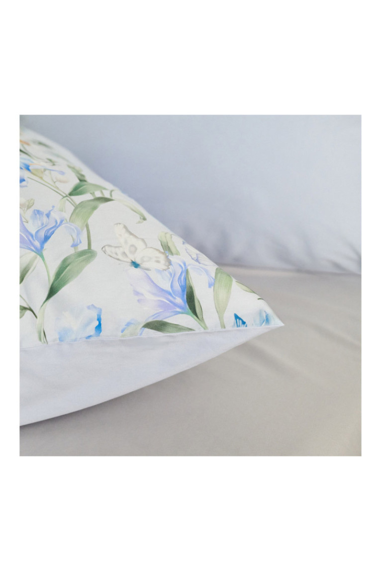 Parure de lit Anneli Bleu clair - 160x200cm