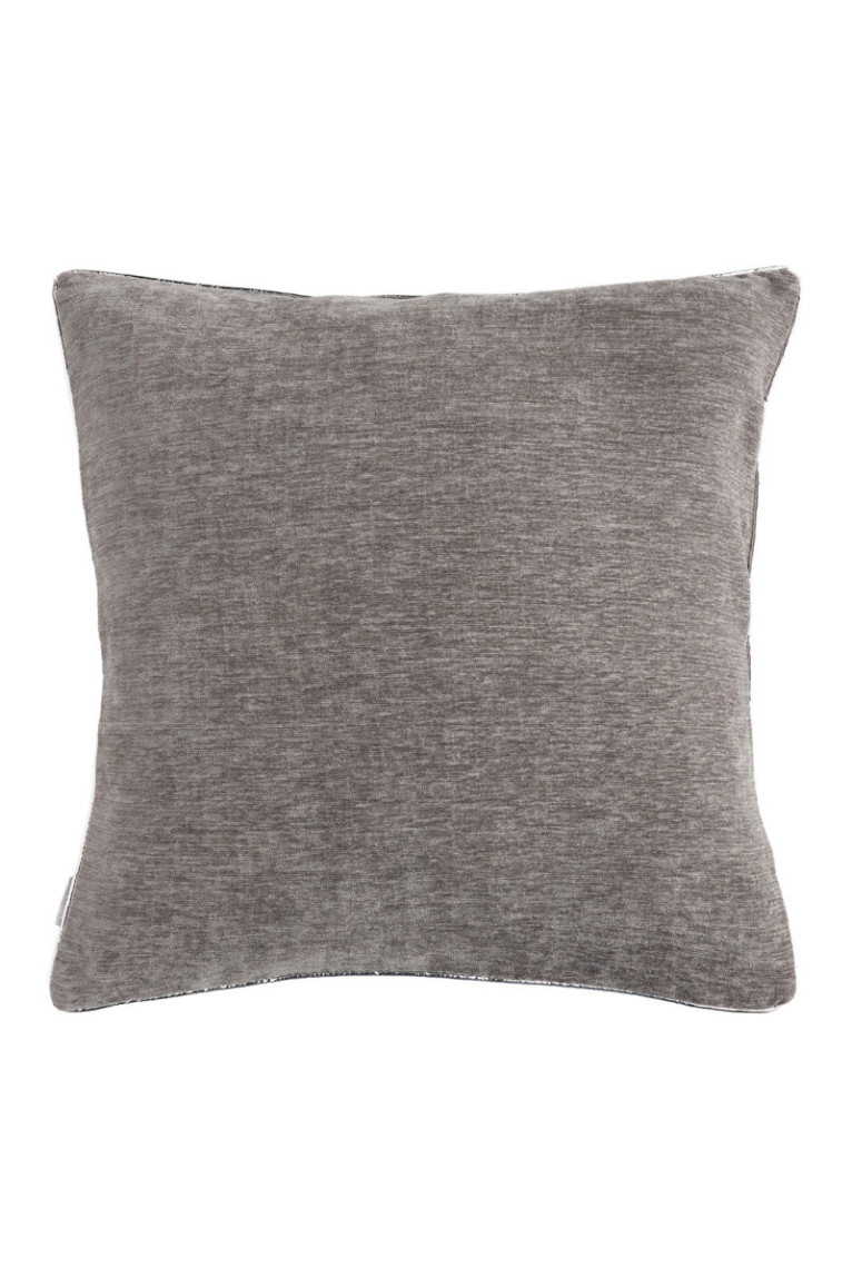Housse de coussin unie Erwio Gris - 45x45cm