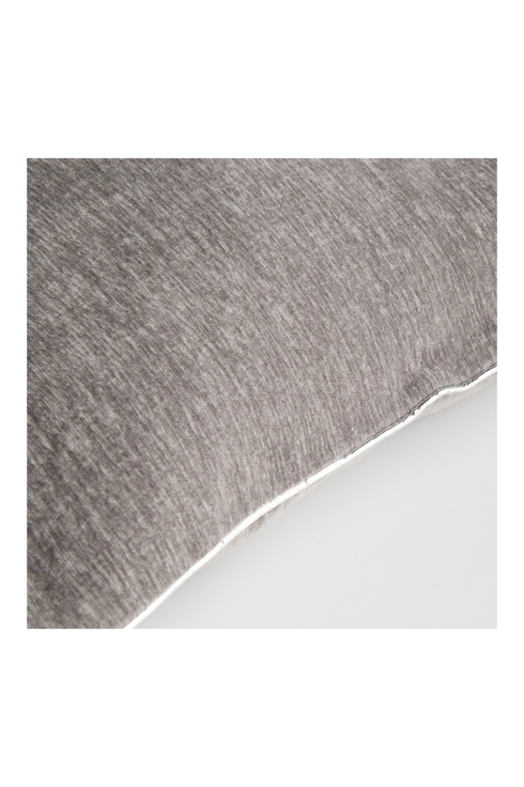 Housse de coussin unie Erwio Gris - 45x45cm