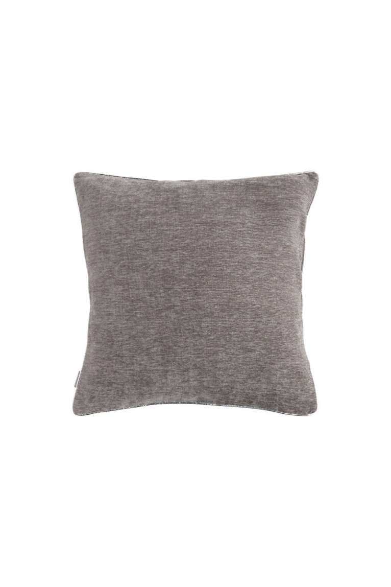 Housse de coussin unie Erwio Gris - 45x45cm