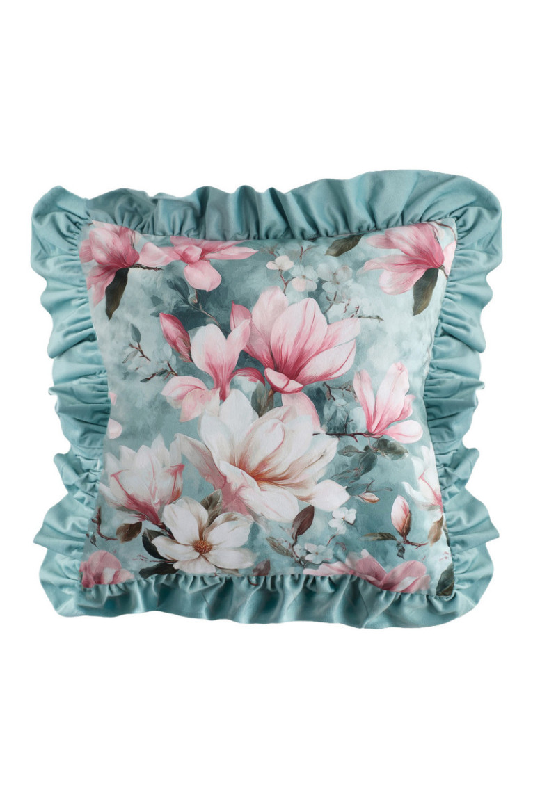 Housse de coussin décorative Peridra Turquoise clair - 45x45cm